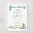 Search for gold and coral wedding invitations Nautical
