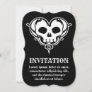 Search for gothic decor invitations Skull