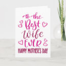 Search for wife mothers day cards Pink