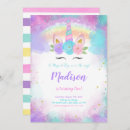 Search for unicorn editable birthday invitations For kids