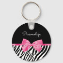 Search for pink zebra key rings Stylish