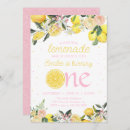 Search for lemonade birthday invitations Girly