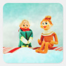 Search for vintage elves stickers Red