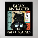 Search for cat with glasses posters Kitty