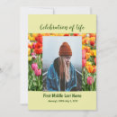 Search for tulips funeral invitations Sympathy