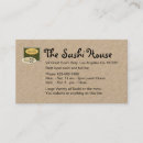 Search for sushi business cards Japanese