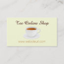 Search for tea business cards Cafe