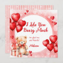 Search for cute bear valentines day cards School
