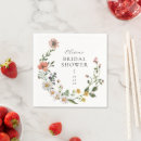 Search for boho bridal shower napkins Floral wreath