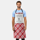 Search for red and white gingham aprons Buffalo check