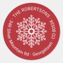 Search for snowflake address stickers Winter