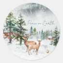 Search for winter cabin stickers Forest