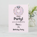 Search for donut birthday invitations Baby girl