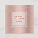 Search for rose gold metal business cards Modern