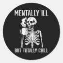 Search for mentally ill stickers Skull