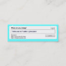 Search for sarcasm business cards Quote