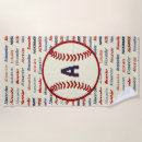 Search for red white blue beach towels Typography