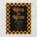 Search for orange halloween invitations Boos and booze