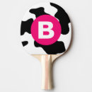 Search for cow ping pong paddles Black and white
