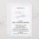 Search for confetti baby sprinkle invitations Blue