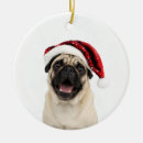 Search for pug christmas tree decorations Cute
