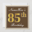 Search for elegant 85th birthday invitations 85 years old