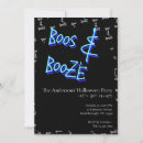 Search for neon halloween invitations Boos and booze