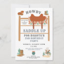 Search for boys cowboy birthday invitations Wild west