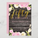 Search for fifty and fabulous invitations Watercolor