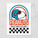 Search for chequered flag postcards Snoopy