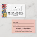 Search for nail referral cards Hair salon