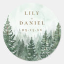 Search for tree wedding stickers Pine trees