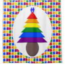 Search for christmas tree shower curtains Colourful