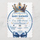 Search for gold crown baby shower invitations Royal