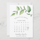 Search for botanical calendar save the dates Elegant