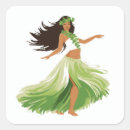 Search for hawaiian girl stickers Hula