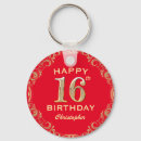 Search for 16th key rings Sixteenth birthday