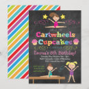 Search for gymnastics invitations Cartwheels and cupcakes