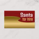 Search for santa business cards Santa for hire