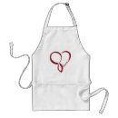 Search for red love heart aprons Elegant