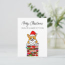 Search for cartoon dog christmas cards Hand drawn