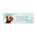 Search for yorkshire terrier return address labels Dog