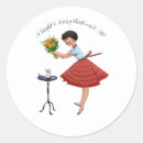 Search for vintage lady stickers Red