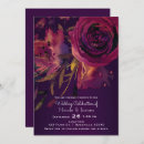 Search for burgundy purple wedding invitations Rustic
