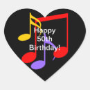 Search for musical notes with hearts stickers Birthday