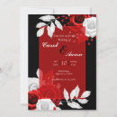 Search for black white red wedding invitations Vintage