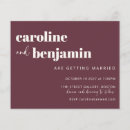 Search for wine red wedding invitations Contemporary