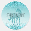 Search for girly unicorn stickers Glitter