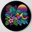 Search for tropical colours round badges Colourful