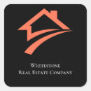 Search for real estate agents stickers Black